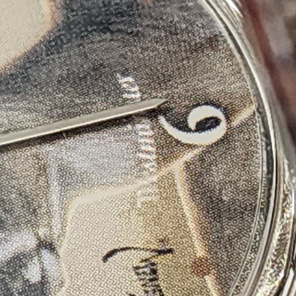 Al Agnew White Tailed Deer Pocket Watch Quartz Movement Silver Tone Case Chain - Picture 16 of 16